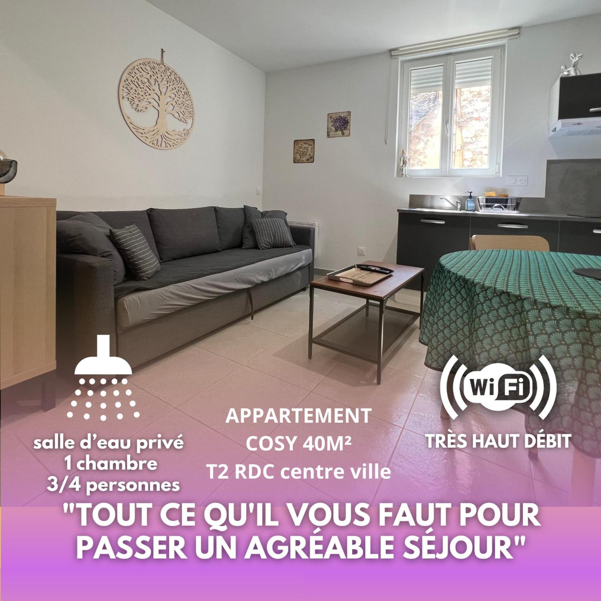 Fenix Appartement T2 40 M2 Cosy Rdc Plein Centre Ville Pierrelatte ภายนอก รูปภาพ